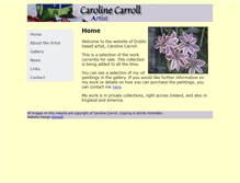 Tablet Screenshot of carolinecarroll.com